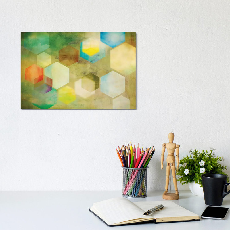 Honeycomb II by PI Studio - Wrapped Canvas Painting, 20.32 cm H x 30.48 cm W