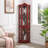 Lighted Corner Curio Cabinet With Tempered Glass Doors & Shelves - Elegant Cherry Display Case With Bulb For Living Room & Bedroom Décor- Cherry