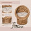 Lit pour chat surélevé en osier fait à la main avec coussin moelleux, nacelle rotative en forme d'œuf pour chatons d'intérieur-63291383-63291386