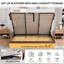Lit plateforme moderne en bois sans tête de lit avec base étagée et rangement relevable, très grand, brun noyer-1575889935-1575889938