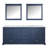 Dukes 80 in. W x 22 in. D White Double Bath Vanity, and 30 in. Mirrors-66637728-112872590