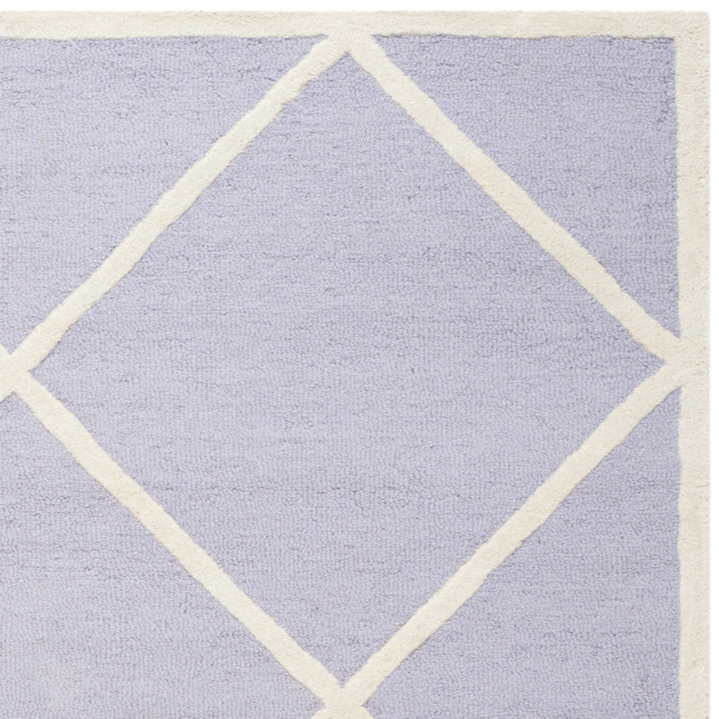Sanyla Hand Tufted Wool Geometric Rug, Runner 2'6" x 8'