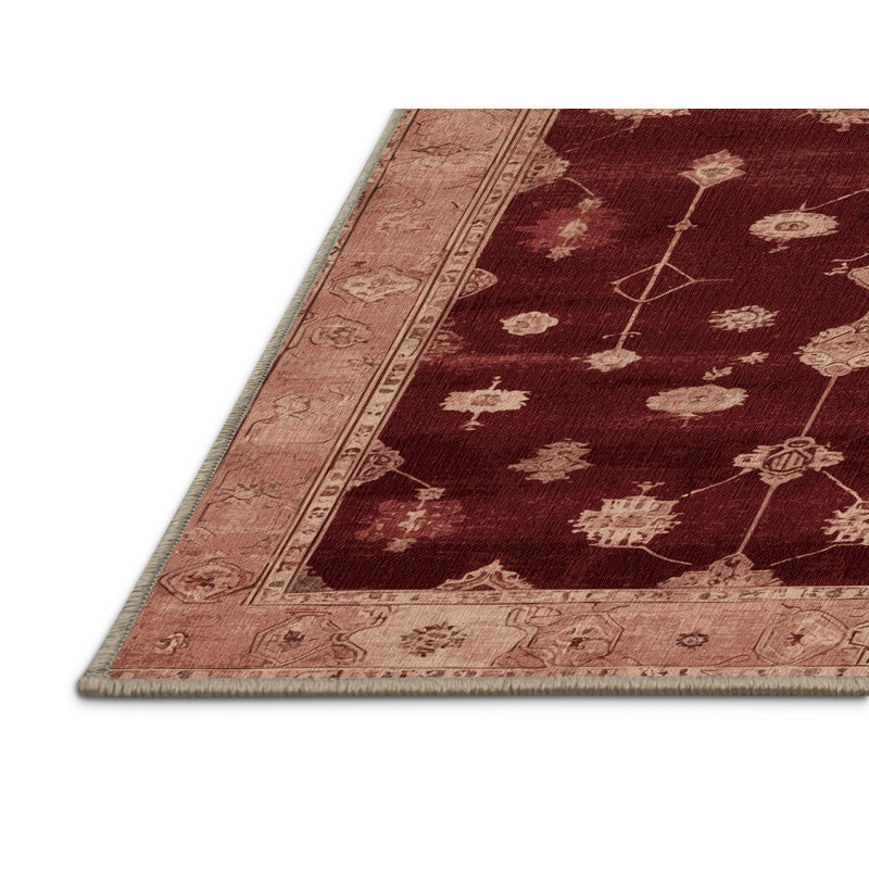 Tapis brun lavable à la machine, Rectangulaire 3 pi x 5 pi