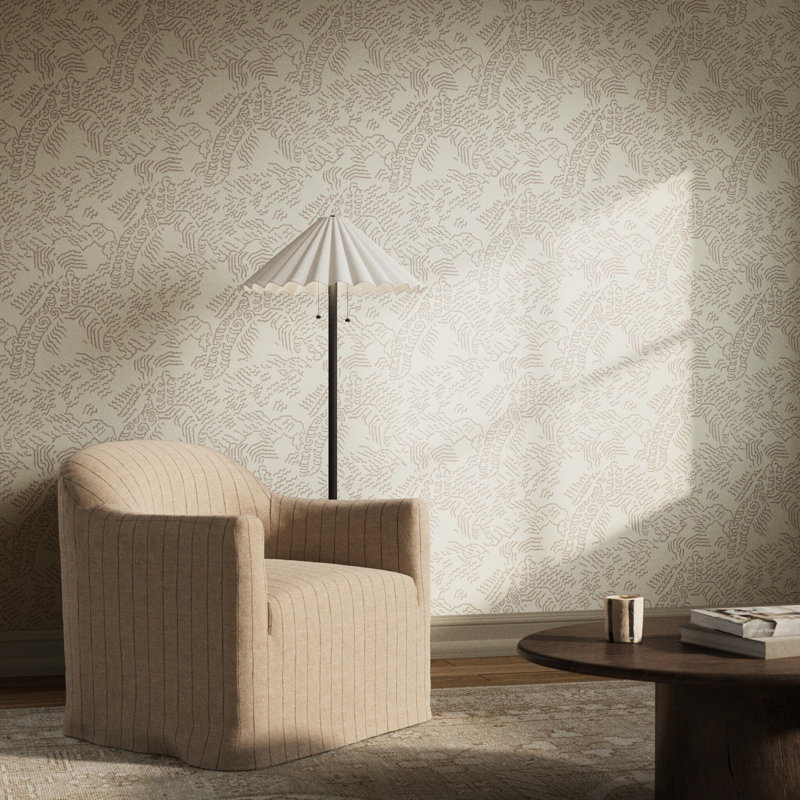 Balkan Abstract Wallpaper, 52"x132", Balkan Grey II