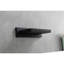 Bec de robinet de baignoire mural, robinet de lavabo de salle de bain cascade noir mat, acier inoxydable avec débit robuste et robinet haut de style moderne en noir, fixation en cascade