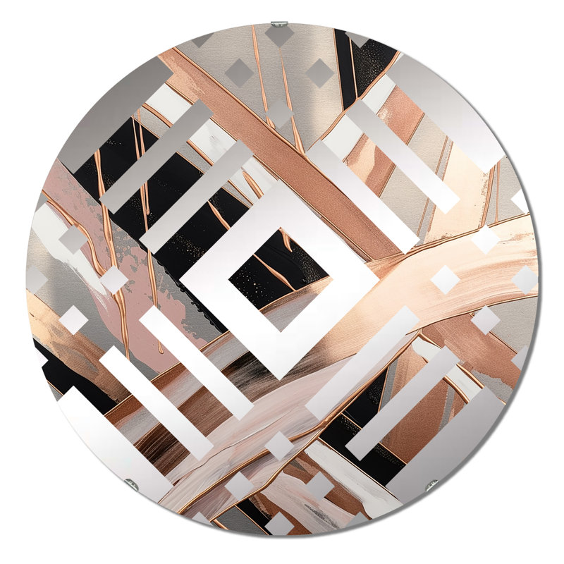 Dankert - Miroir décoratif diamant, 31,4 po x 31,4 po