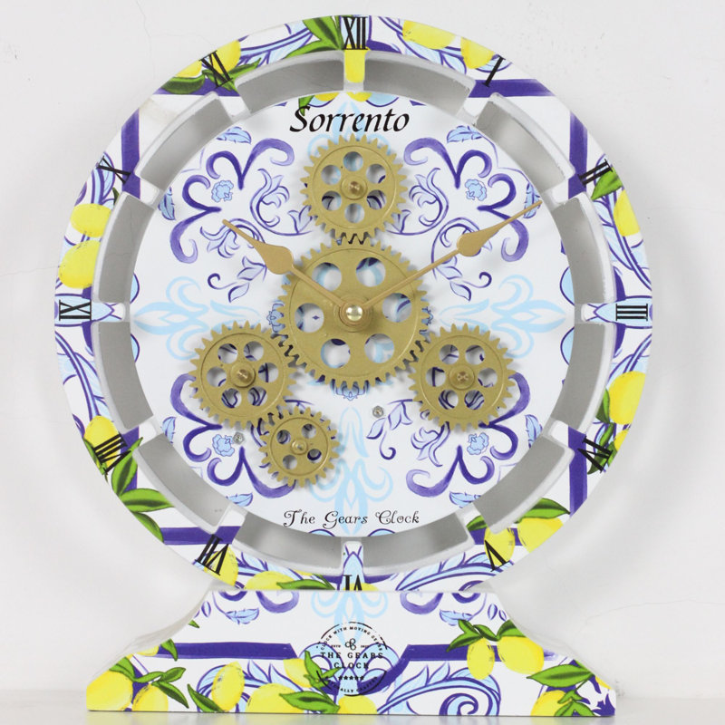 Horloge de bureau 10 po (25 cm) convertible en horloge murale (base amovible), Sorrento