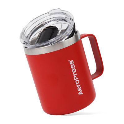 Aeropress Travel Coffee Mug - Stainless Steel - Red