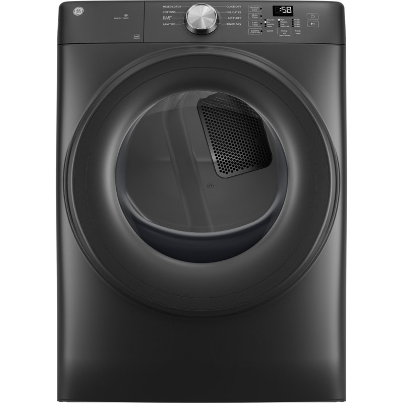 GE® ENERGY STAR® 7.8 cu. ft. Capacity Smart Front Load Gas Dryer, Natural Gas, Carbon Graphite
