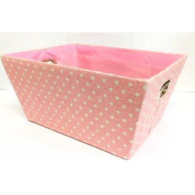 Panier en tissu doublé