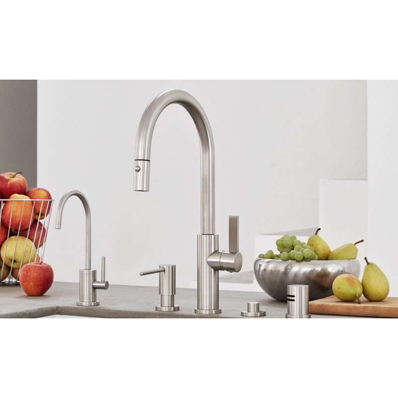 Corsano Contemporary Single Handle Combo Hot and Cold Water Dispenser with FB Series Handle, Antique Brass Flat