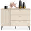 DROMA 120cm W 3 - Drawer Chest of Drawers
