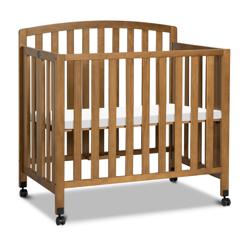 Dylan 3-in-1 Mini Convertible Portable Crib, Chestnut