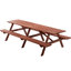 Très grand ensemble de table de pique-nique d'extérieur de 95 pouces avec bancs