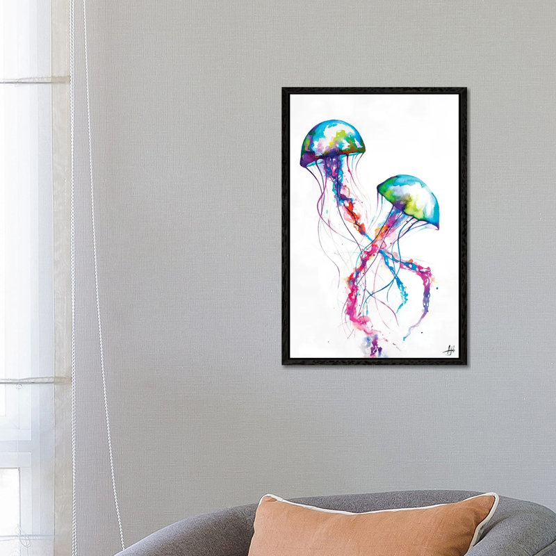 Marc Allante - Print on Canvas, 101.6 cm H x 66.04 cm W, Black Floater Framed