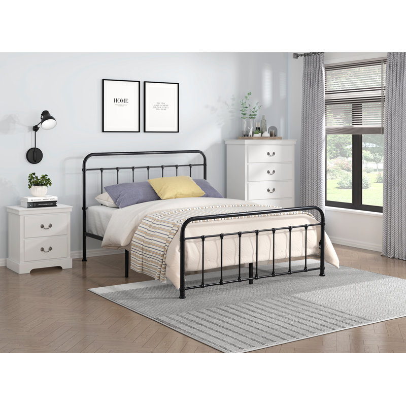 Aquala Metal Slat Bed, Queen