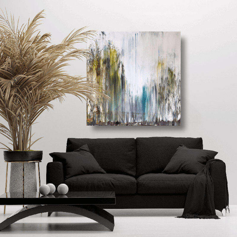 Pathways - Artist Enhanced Canvas Print, 20" H x 20" W x 1.75" D, White Framed Canvas