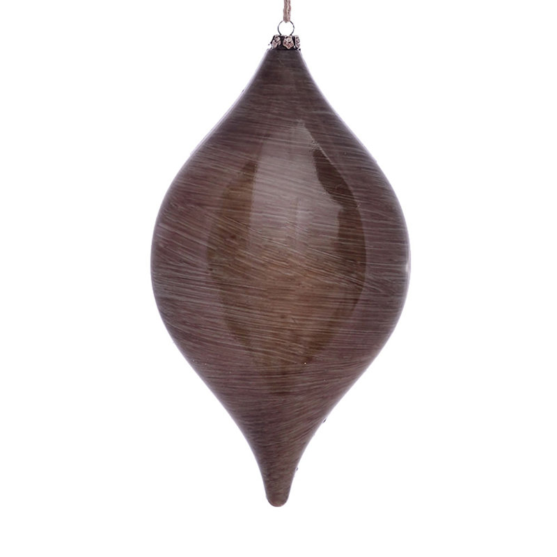 Ornement de Noël en grain de bois 11,5 po, Étain
