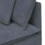  Canapé modulaire en velours gris foncé