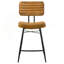 Chaise de comptoir rembourrée avec pieds en métal (ensemble de 2)-1270788899