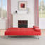Canapé-lit pliant double en cuir 67 po avec table basse 67 pouces