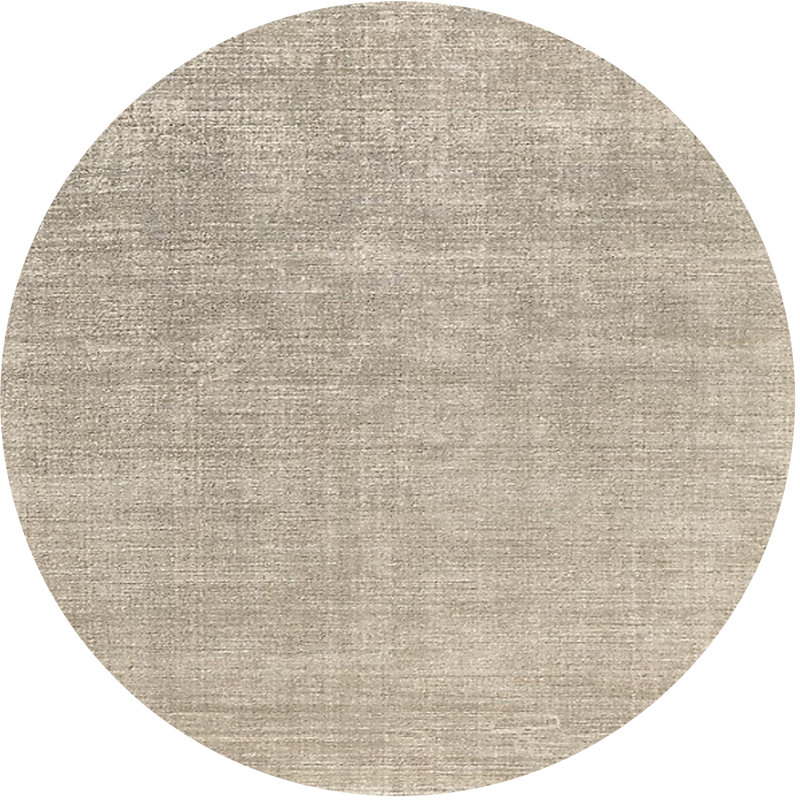 Tapis oriental ivoire / gris Bergamot, Rond 5 pi