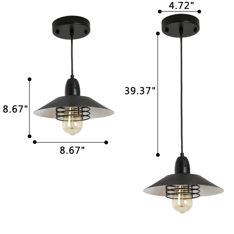 Luminaire suspendu 1 lumière Baveline