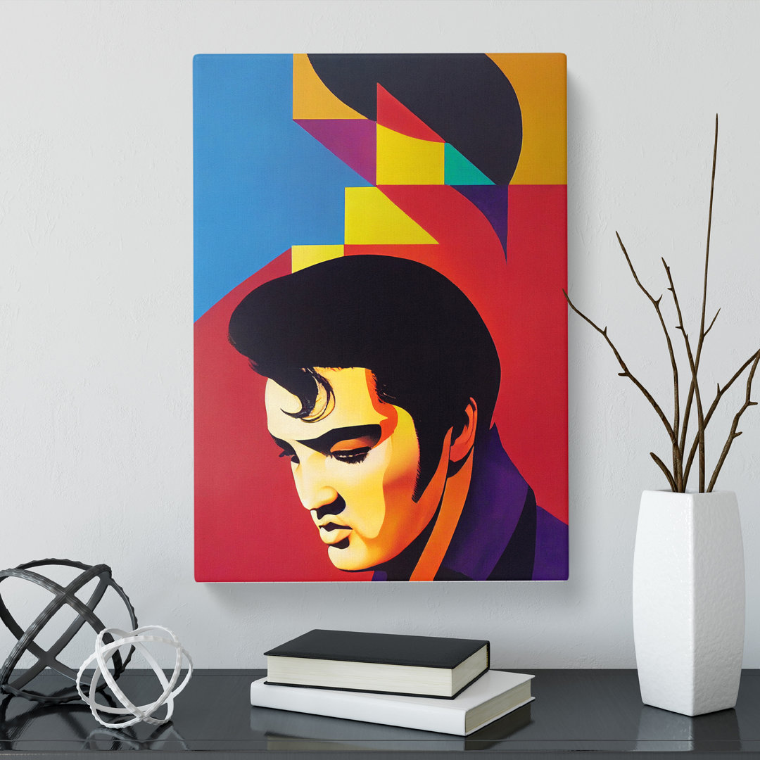 Talence Elvis Presley Abstract - Wrapped Canvas