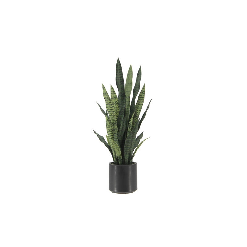 40" Artificial Snake Plant in Black Pot