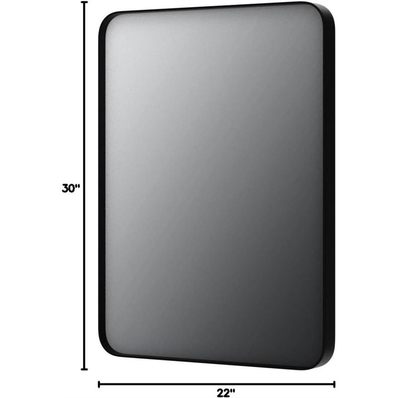 Miroir de salle de bain noir
