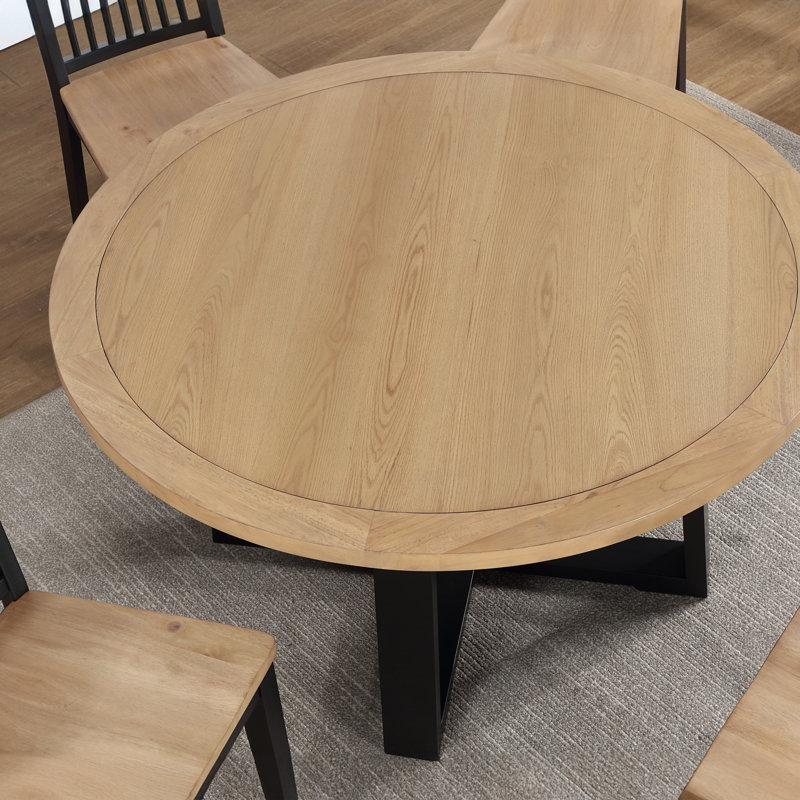 Lixy Magnolia 54" Round Wood Dining Table