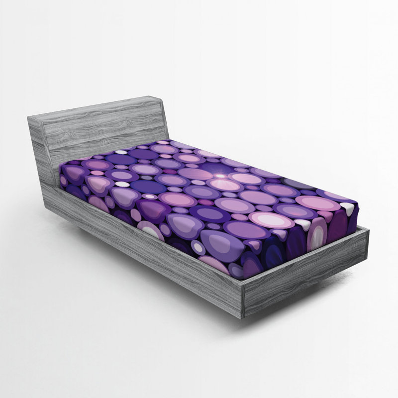Microfiber Geometric Fitted Sheet, Twin XL Fitted Sheet