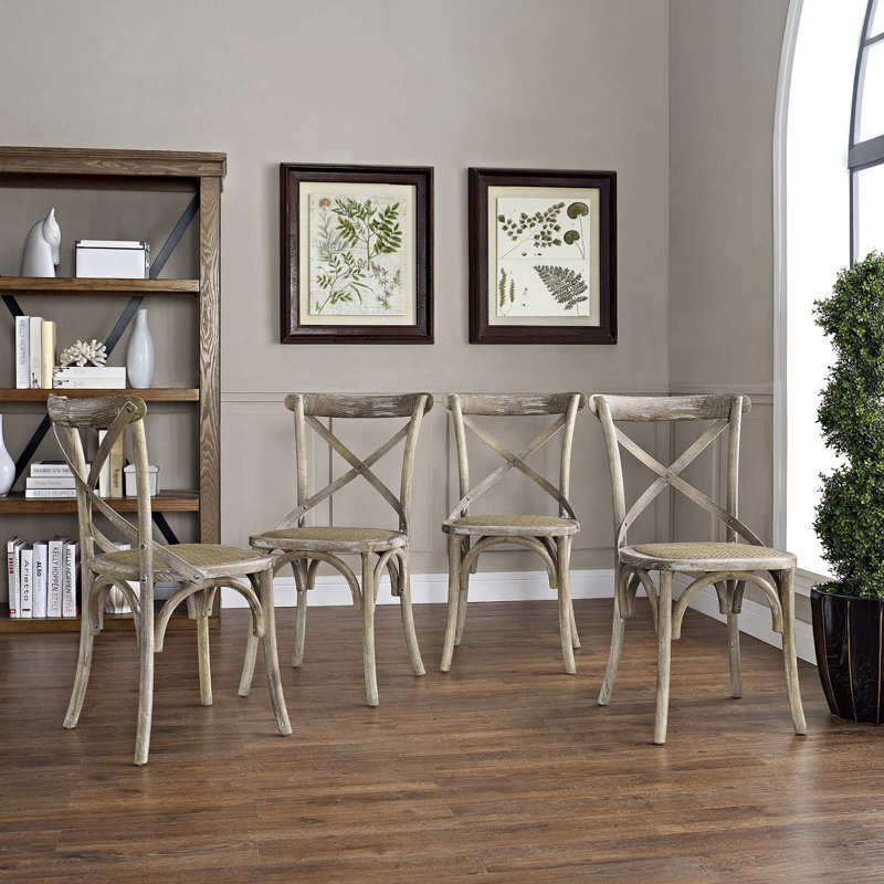 Ensemble de 2 chaises d'appoint Modway Gear, Gris, 4