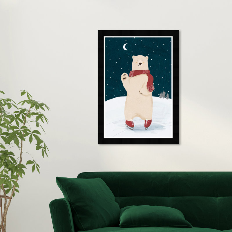 Reproduction d'art sur papier, animaux, Cadre noir