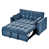 Velours bleu paon est en rupture de stock