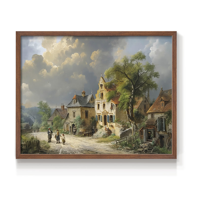 Paysage - CLV III - Reproduction encadrée - réarmable, H 22 po x l 28 po, Noyer