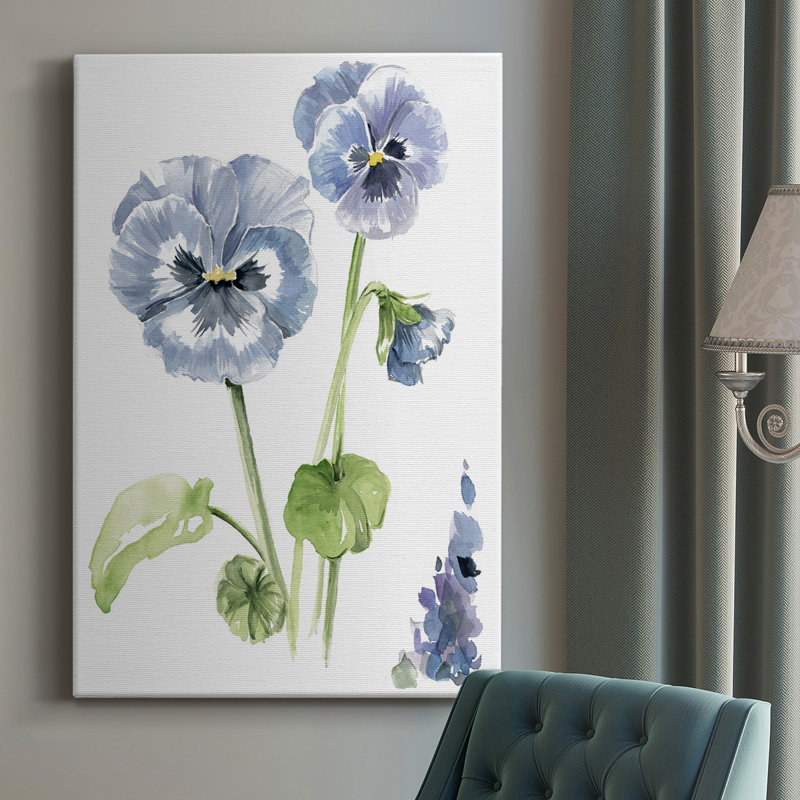 «Pansy Study II», impression sur toile tendue, H 18 po x l 12 po x P 1 po