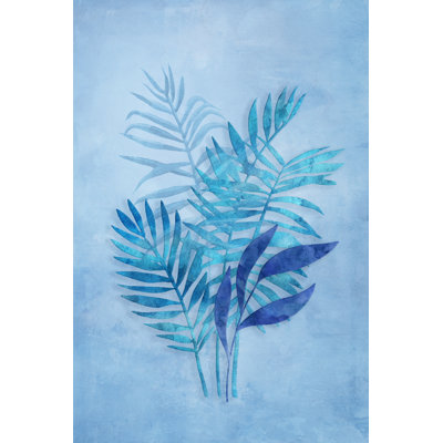 Tropical Night In Blue III by Andrea Haase - Wrapped Canvas Print
