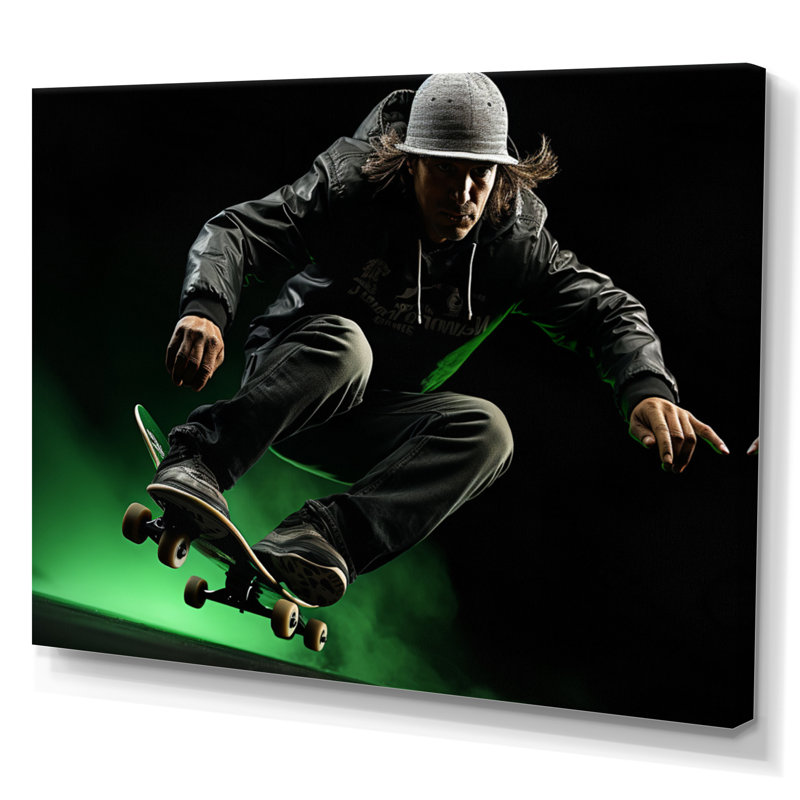 Skateboard Chronicles III - Imprimé, H 34 po x l 44 po x P 1,5 po, Toile tendue