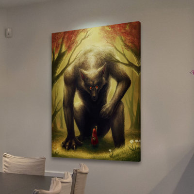 « little red-out » par "jonas jödicke, reproduction d’art sur toile tendue