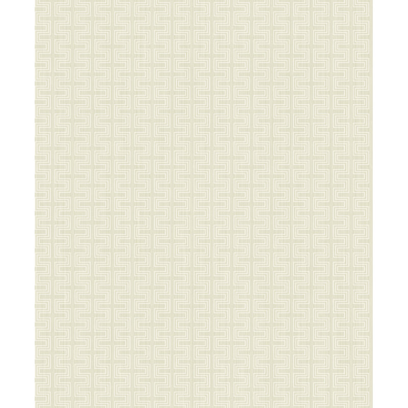 Zambrano 10.05m x 53cm Textured Metallic Finish Wallpaper Roll, Cream