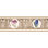 Cream Pink Purple Flowers Peel And Stick 15' L X 7'' W Wallpaper Border