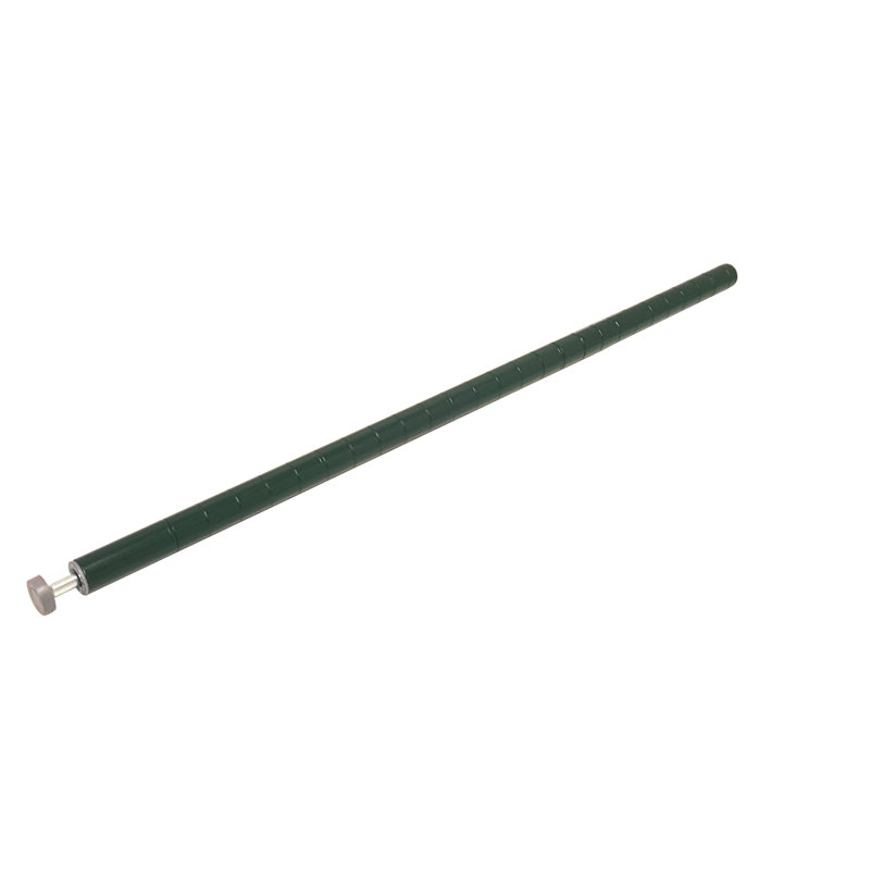 Poteau avec pied de nivellement, Époxy vert, H 33 po x l 1 po x P 1 po