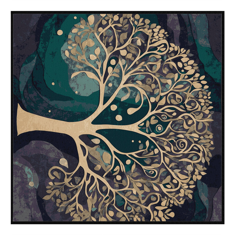 Galactic Greenery Rug, Square 6'