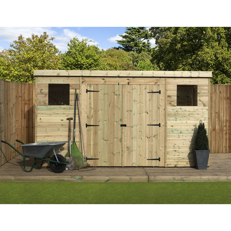 Shiplap Pent Wooden Shed, 12ft. W x 5ft. D
