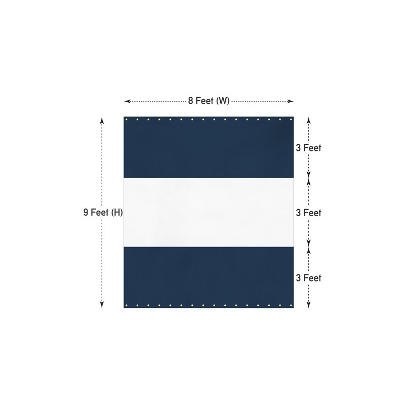 Blue Elephant Black, 274.3cm H x 243.8cm W, Blue