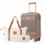 Ensemble de valises Hardshell 3 pièces, valise de cabine 20 pouces avec roulettes, verrou TSA, ABS léger et durable pour le voyage, couleur cuivre-129390358