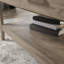 Table basse à plateau relevable, finition brune