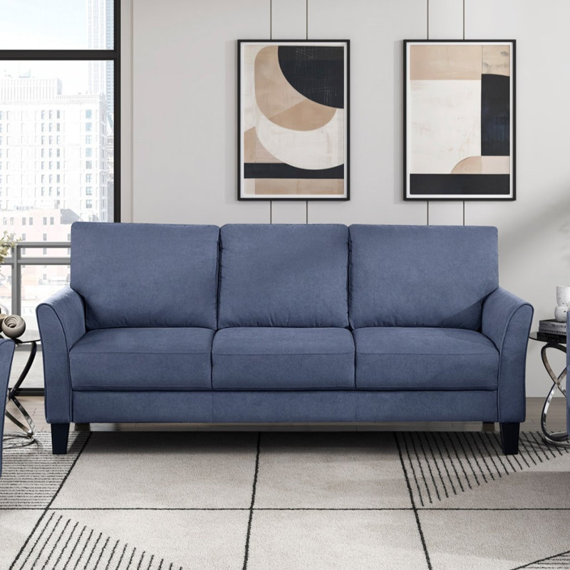 Ensemble de canapé 3 pièces Modern Modern Contemporary, Bleu