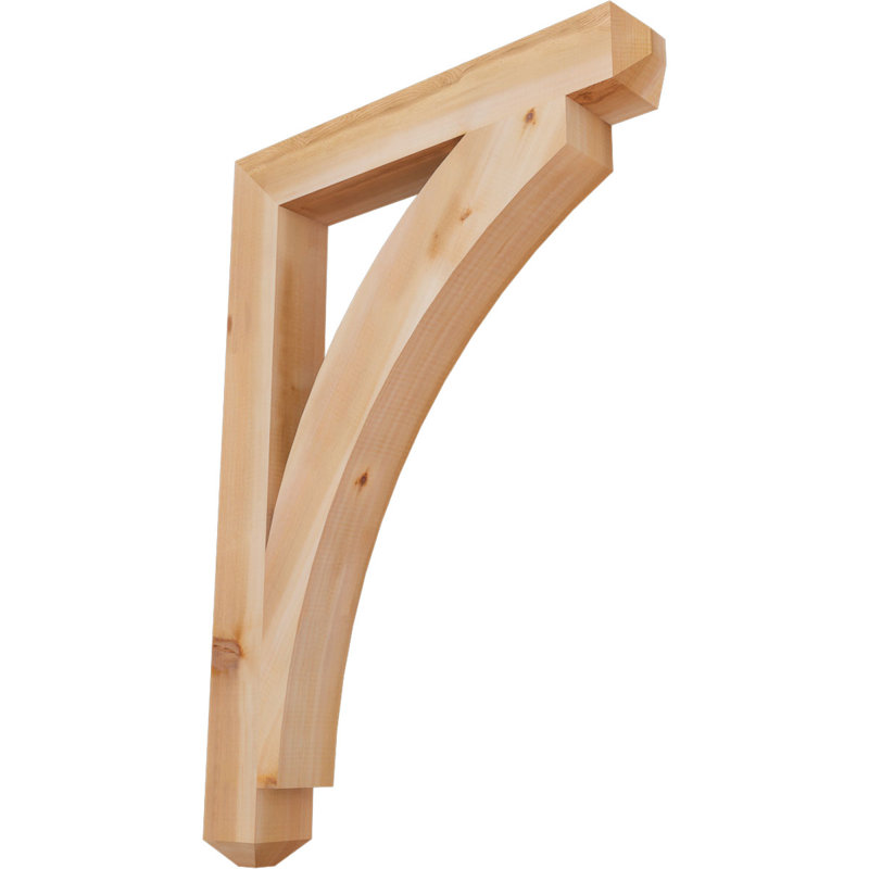 Support pour artisan Thorton, Cèdre rouge de l'Ouest (lisse), H 40 po x l 4 po x P 28 po